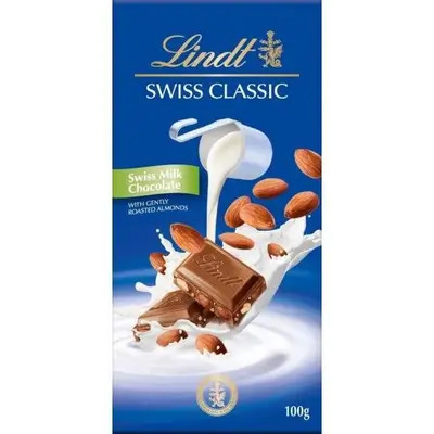 Lindt Swiss Milk Chocolate with Roasted Almonds