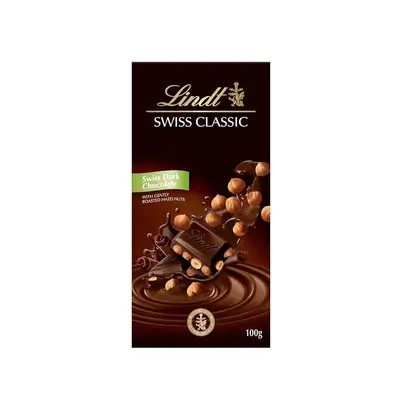 Lindt Dark Chocolate & Hazelnut Swiss Classic