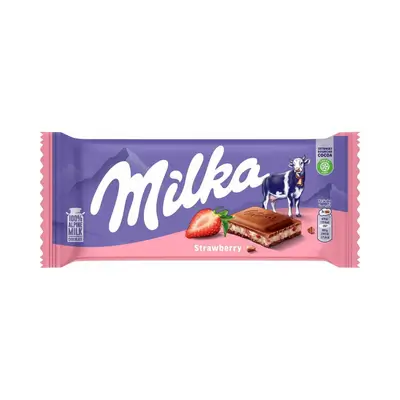 Milka Chocolate with Strawberry