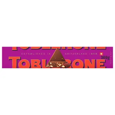 Toblerone Milk Chocolate with Raisins, Honey & Almond Nougat