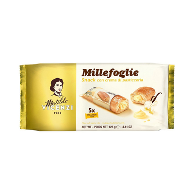 Vicenzi Millefoglie Cream Filled Puff Pastry Rolls
