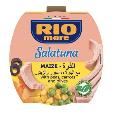 Rio Mare Salatuna Maize Recipe with Peas, Carrots and Olives