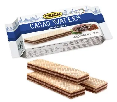 Crich Wafers with Cocoa Cream Filling