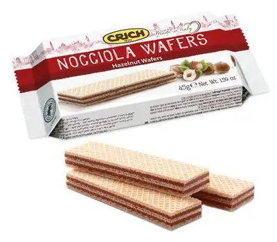 Crich Wafers with Hazelnut Cream Filling