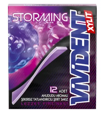 Vivident Storming Raspberry Flavored Gum