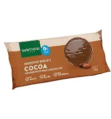 Santiveri Cocoa Digestive Biscuits Coated with Milk Chocolate