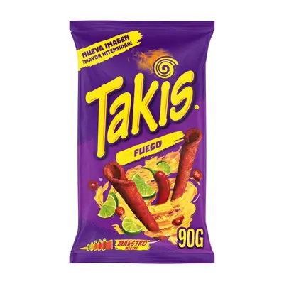 Takis Fuego Hot Chili Pepper & Lime Tortilla Chips (Spider-Man Edition)