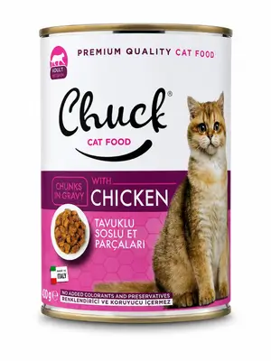 Chuck Premium Quality Cat Food with Chicken in Gravy