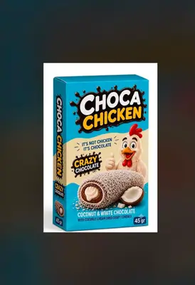 Choca Chicken Crazy Chocolate with Coconut Crumb