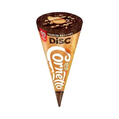 Algida Cornetto Disc Vanilla Caramel Ice Cream