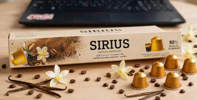 Sirius Premium Espresso Vanilla Flavoured Capsule Coffee
