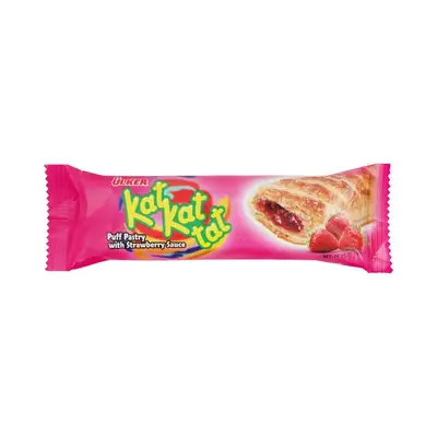 Ulker Kat Kat Tat Puff Pastry with Strawberry Sauce