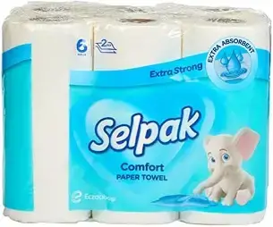 Selpak Comfort Kitchen Towels - 6 Rolls