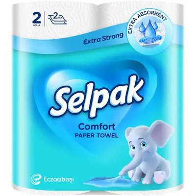 Selpak Comfort Kitchen Paper, 2 Rolls