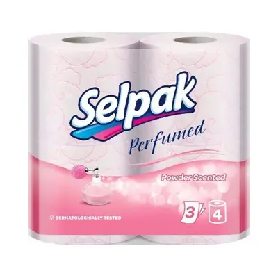 Selpak Perfumed Powder Scented Rolls, 4 Rolls