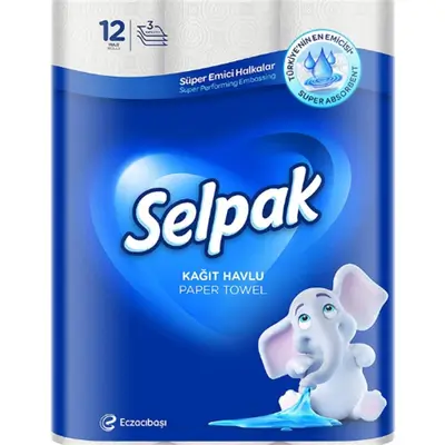 Selpak Paper Towel 12 Rolls