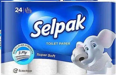 Selpak Super Soft Bathroom Regular Toilet Paper 24 Pcs