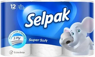 Selpak Super Soft Toilet Paper 12 Rolls