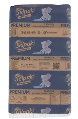 Selpak Professional 2Ply Paper Towels Z-Fold, 200 Sheets