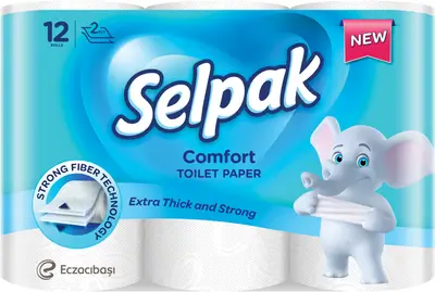 Selpak Comfort Toilet Paper 12 Rolls