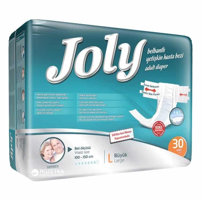 Joly Adult Diapers Large, 30 Pieces