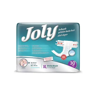 Joly Adult Diapers Extra Large, 30 Pieces