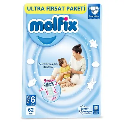 Molfix Ultra XL Pants No.6, 62 Pieces