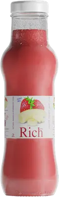 Rich Banana and Strawberry Glass Juice