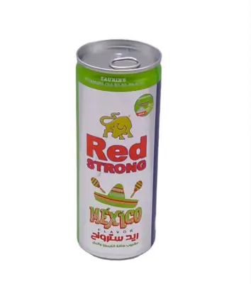 Red Strong Mexico Energy Drink Can