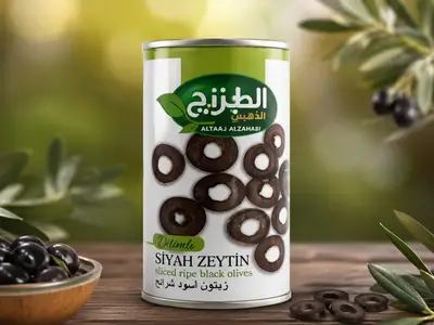 Altazaj Alzahabi Sliced Black Olives