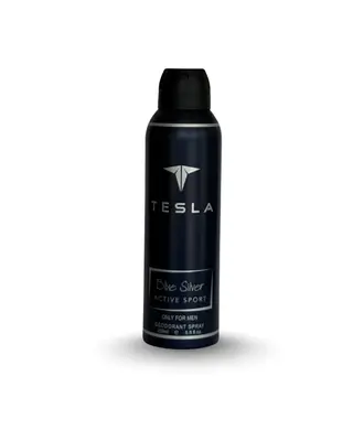 Tesla Blue Silver Active Sport Deodorant Spray for Men
