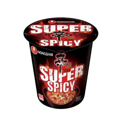 Nongshim Shin Red Super Spicy Ramyun Noodles Soup Cup