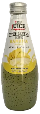 Top Juice Banana With Basil Seeds