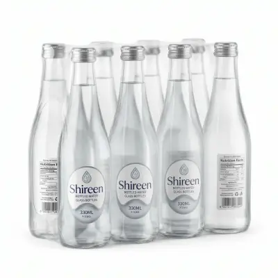 Shireen Bottled Water Glass Bottles 330ML X 12 pcs