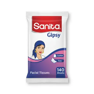 Sanita Gipsy Tissues, 140 Sheets