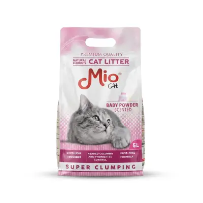 Mio Bentonite Cat Litter Baby Powder Scented