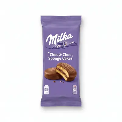 Milka Choc & Choc Sponge Cakes