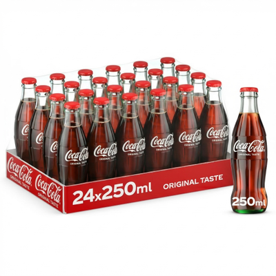 Coca-Cola Original Taste Glass Bottles Pack 240ml × 24
