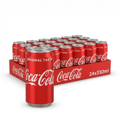 Coca-Cola Original Taste Soft Drink 330ml × 24