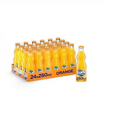 Fanta Orange Glass Bottle Case 24 x 250ml