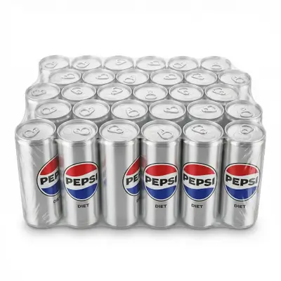 Diet Pepsi Cola Soft Drink Cans Pack 250ml × 30