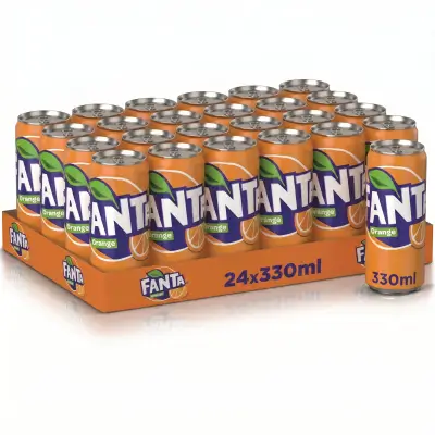 Fanta Orange Carbonated Soft Drink Pack 24 x 330ml
