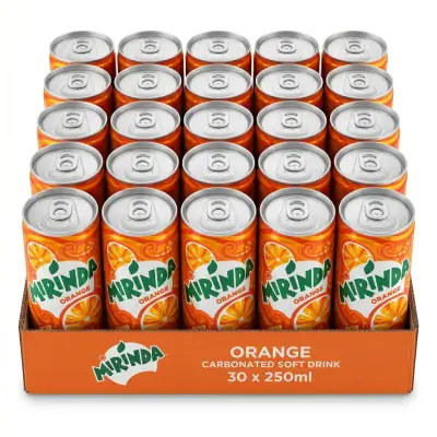 Mirinda Orange Carbonated Soft Drink 30 x 250ml