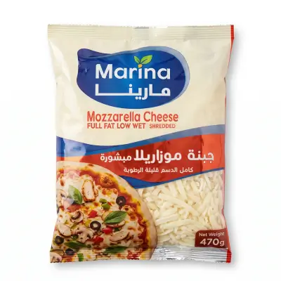 Marina Shredded Mozzarella Cheese Full Fat Low Wet