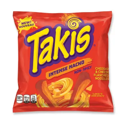Takis Intense Nacho Non-Spicy noodles