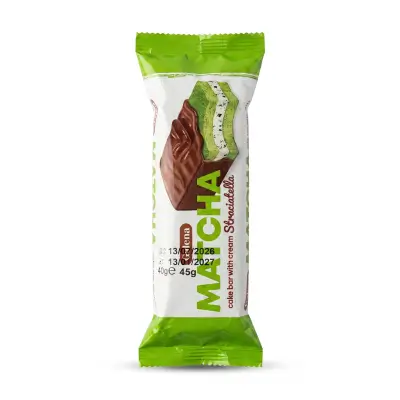 Galena Matcha Cake Bar with Cream Stracciatella