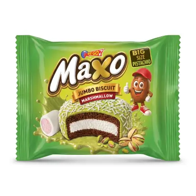 Maxo Jumbo Biscuit Marshmallow Pistachio