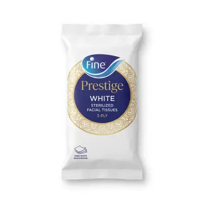 Fine Prestige White Sterilized Facial Tissues 3-Ply (10 Packs x 230 Sheets)