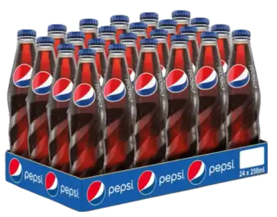 Pepsi Cola Glass Bottles Case 24 x 250ml