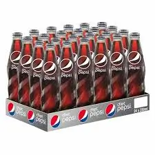 Diet Pepsi Glass Bottles Case 250ml x 24 